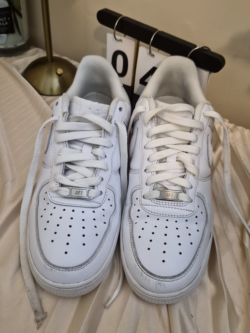 Nike All-White Low Top Sneakers - Picture 10 of 10